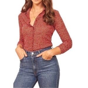 Reformation Violet Top